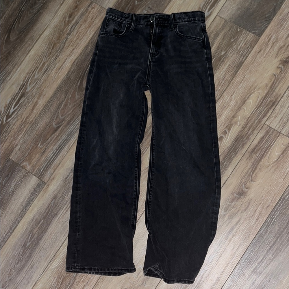 Old Navy Black Baggy Wide Leg Jeans